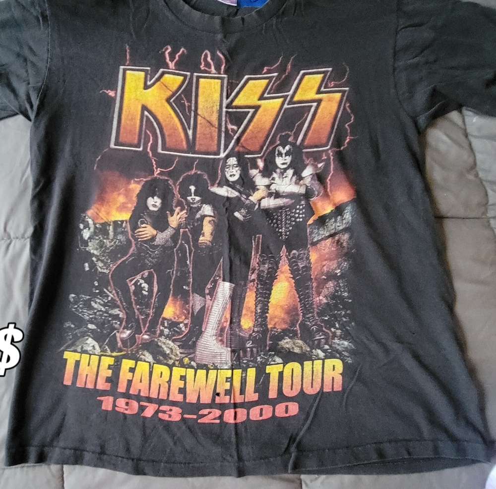 Kiss Black and Orange Kids Tour T-Shirt